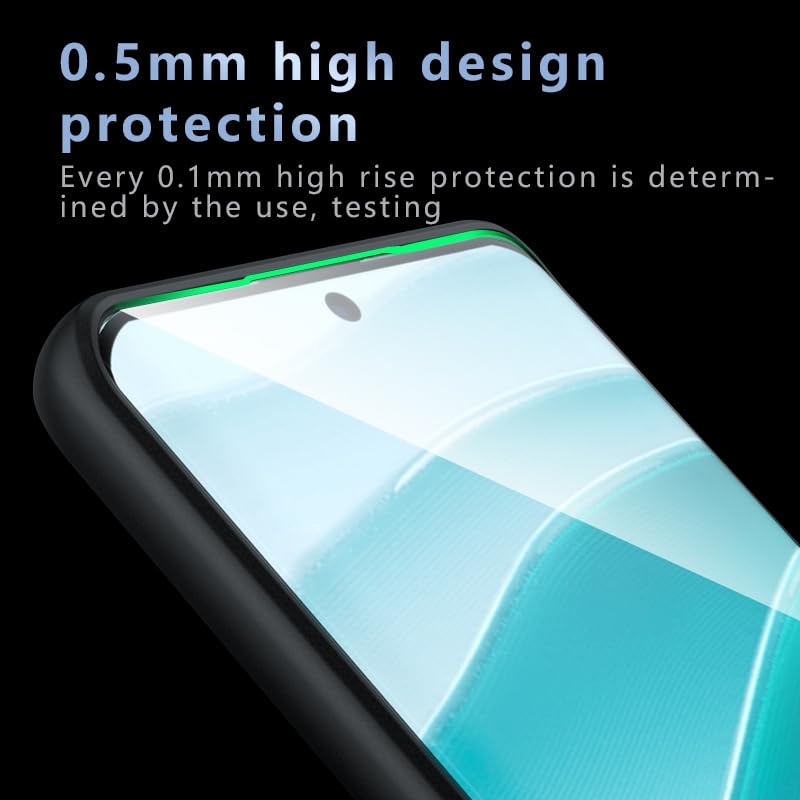 Image of Matte PC+TPU Phone Case for Redmi Note 14 Pro 5G / Poco X7 5G Air Bag Protection, Anti-Fingerprint, Never Turns Yellow, Micro Arc Edge, Skin-Friendly Feel, Camera Lens Guard, Black