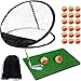 Gavit ゴルフ練習マット アプローチ練習器具 ゴルフネット 室内 トレーニング EVAボール 20個 収納袋付き