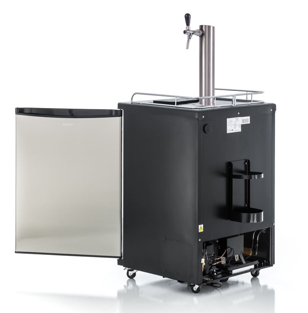 Fassbierkühlschrank 50l Fässer mit Schanksäule, Keg, Uhr, Schläuche & Co²