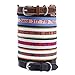 Aimeng Personalized Leather Dog Collars Custom Embroidered Pet Collar Soft Nylon with Buckle 6 Colors 4 Size Adjustable Basic Collars for Puppy Small Medium Large Dog Collars