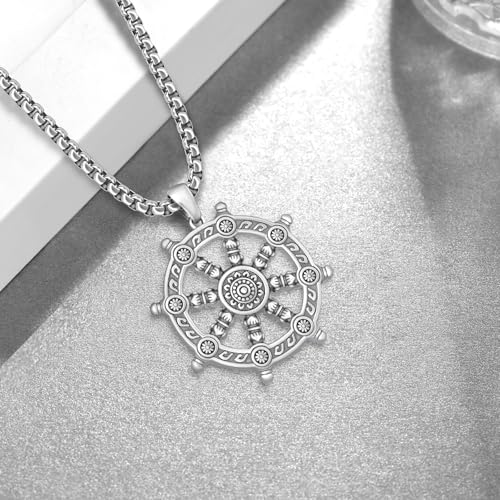 Buddhist Necklace 925 Sterling Silver Buddhist Amulet Pendant Necklace Talisman Jewelry Gifts for Men Women3