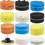 GOH DODD 4 Inch 24 Pieces Buffing Polishing Pads, Car Foam Drill Polishing Pad Kit Sponge Pads...