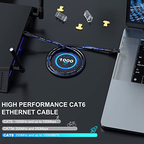 Cable Ethernet Cat 6 G-PLUG 75 pies RJ45 Negro miniatura 5