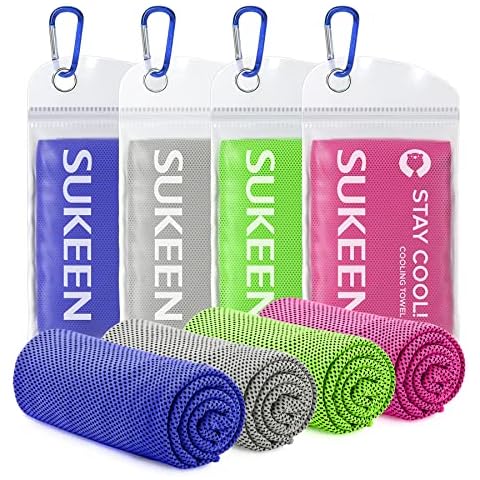 Sukeen Cooling Towel for Neck and Face (40"x12"), Microfiber Bulk Cooling Towels for Athletes Cooling Neck Wraps Instant Cooling Towels for Yoga,Gym,Golf,Running,Fitness and Workout Cover