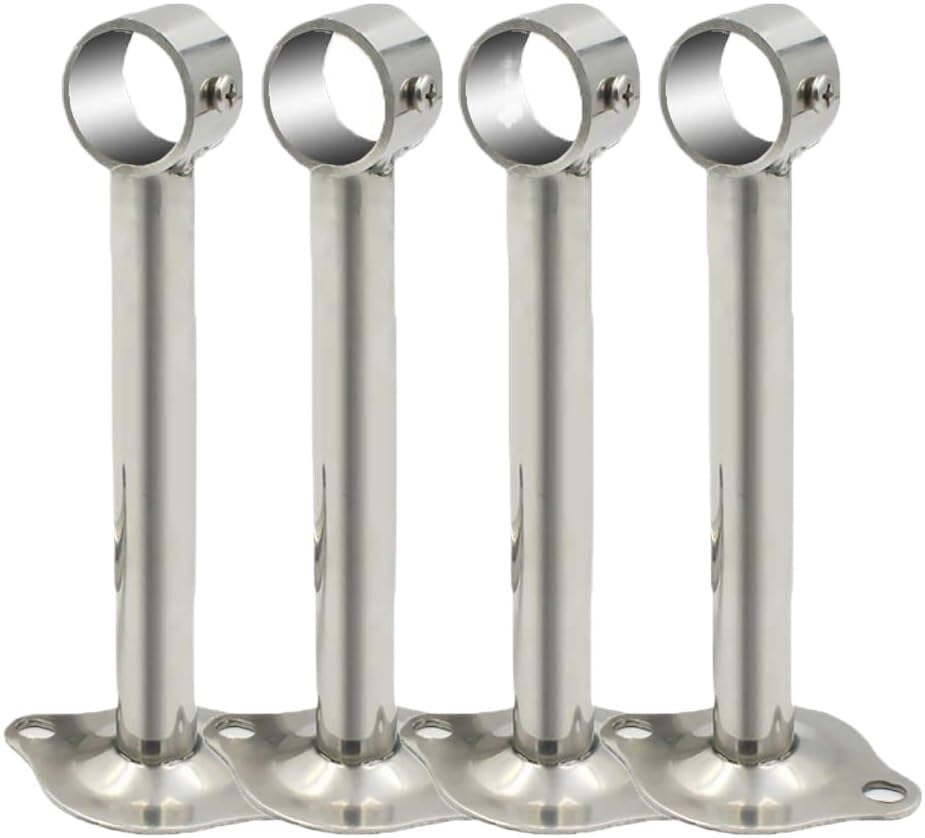 Support tuyau plafond inox pour placard et douche x4
