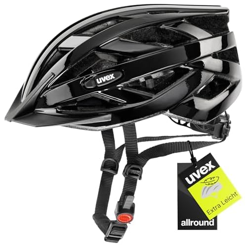 uvex Unisex – Erwachsene, i-vo Fahrradhelm, black, 56-60 cm