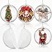 Koogel 20 Pcs 3Inch Clear Ornaments Balls, DIY Ornament Ball Christmas Transparent Ball Baubles Craft Transparent Ball Gifts for Wedding Party Decor
