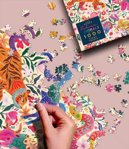 Elena Essex Rompecabezas para Adultos - Animales del Zodiaco | Rompecabezas de 1000 piezas | Dragón, Animal, Tigre, Caballo, Gato | Tamaño 27.5x19.7 pulgadas miniatura 5
