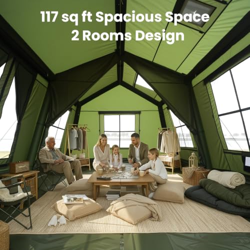 Image of Inflatable Tents for Camping, Blow Up Tent with Stove Jack, Ytaoeo Hot Tent