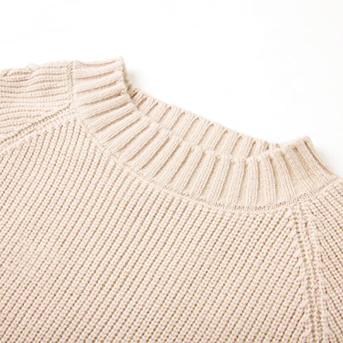 Image of Curipeer Girls Pullover Sweaters, Lace-up Long Sleeve Crewneck | Soft Warm Classic Cable Knit, Winter Fall Spring Daily Wear, Little Kids Tween Girl