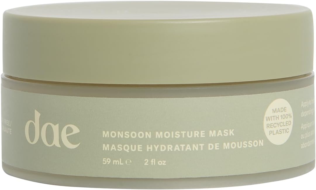 DAE Monsoon Moisture Mask - Intense Hydration, Leaves Hair Glossy & Smooth, Strengthens Elasticity, Helps Prevent Damage (2 oz)