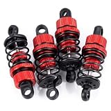 Runup 4 amortisseurs aluminium 50 mm rouge pour 1/10 photo 6