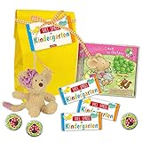 STEINBECK limitiertes Geschenkset Kindergarten erster Kindergartentag Lillebi Plüsch Minischokolade Tafel Hörspiel Abenteuer CD Kuschelmaus