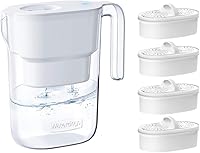 Vista 1 de Waterdrop Jarra de filtro de agua Elfin de 7 tazas de larga duración de 200 galones con 1 filtro y filtros de repuesto Waterdrop WD-PF-01A Plus