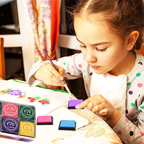 Finger Ink Pads For Kids, 20 Colors Ink Stamp Pads, Washable Craft Stamp Pad Diy Color For Rubber Stamps, Paper, Scrapbooking, Wood Fabric, Best Diy Gift For Kids – Gtlzlz #TOP5