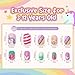 Modelones Press on Nails for Kids 144Pcs 6 Pack Children Acrylic Fake Nails Pre-glue Full Cover Glitter Gradient Color Butterfly Unicorn Short False Nail Art Kits Sets Easter Gifts for Kids Girls