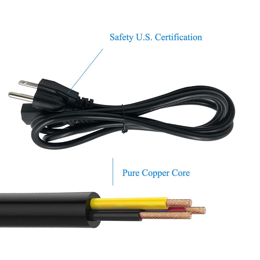 Kit de cable de alimentación para ahumador de pellets, pieza de repuesto compatible con Traeger Ironwood 650 y 885, Pro Series 575 y 780, Timberline 1300 y 850, 6 pies, color negro 3