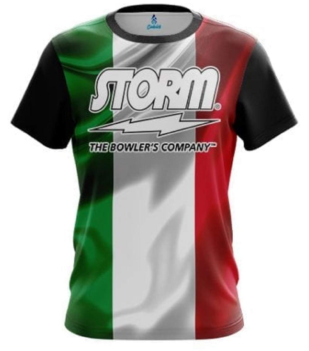 CoolWick Storm Italian Flag Bowling Jersey (2X)