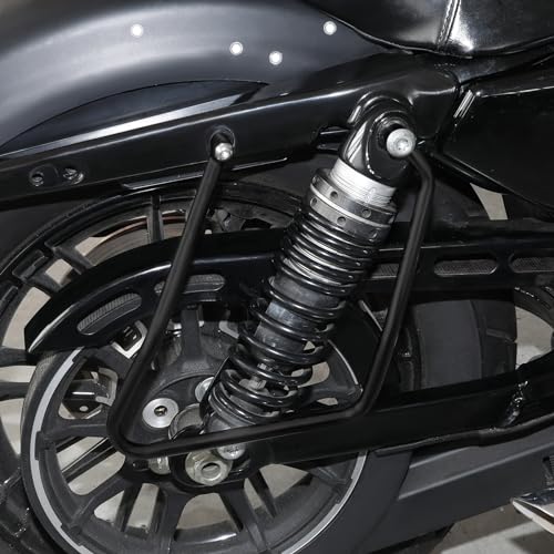 Soportes para alforjas TCMT compatibles con Harley Sportster XL 883 y 1200 (2004-2014) miniatura 3