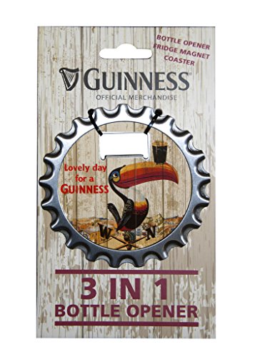 Guinness 3 in 1 Bottle Opener/Magnet/Coaster