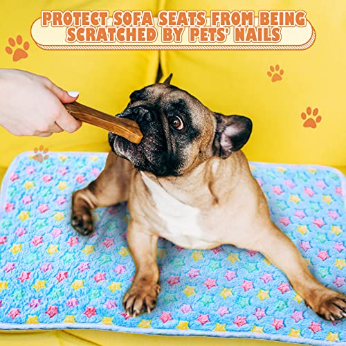 Chumia 18 Pcs Fleece Puppy Blanket Bulk, Soft Warm Pet Blanket with Paw Bone Star Elephant Dot Heart Printed Fluffy Throw Bed Mat for Small Medium Dog Cat Kitten Animals(23 x 16 Inch, Sweet) - Image 7