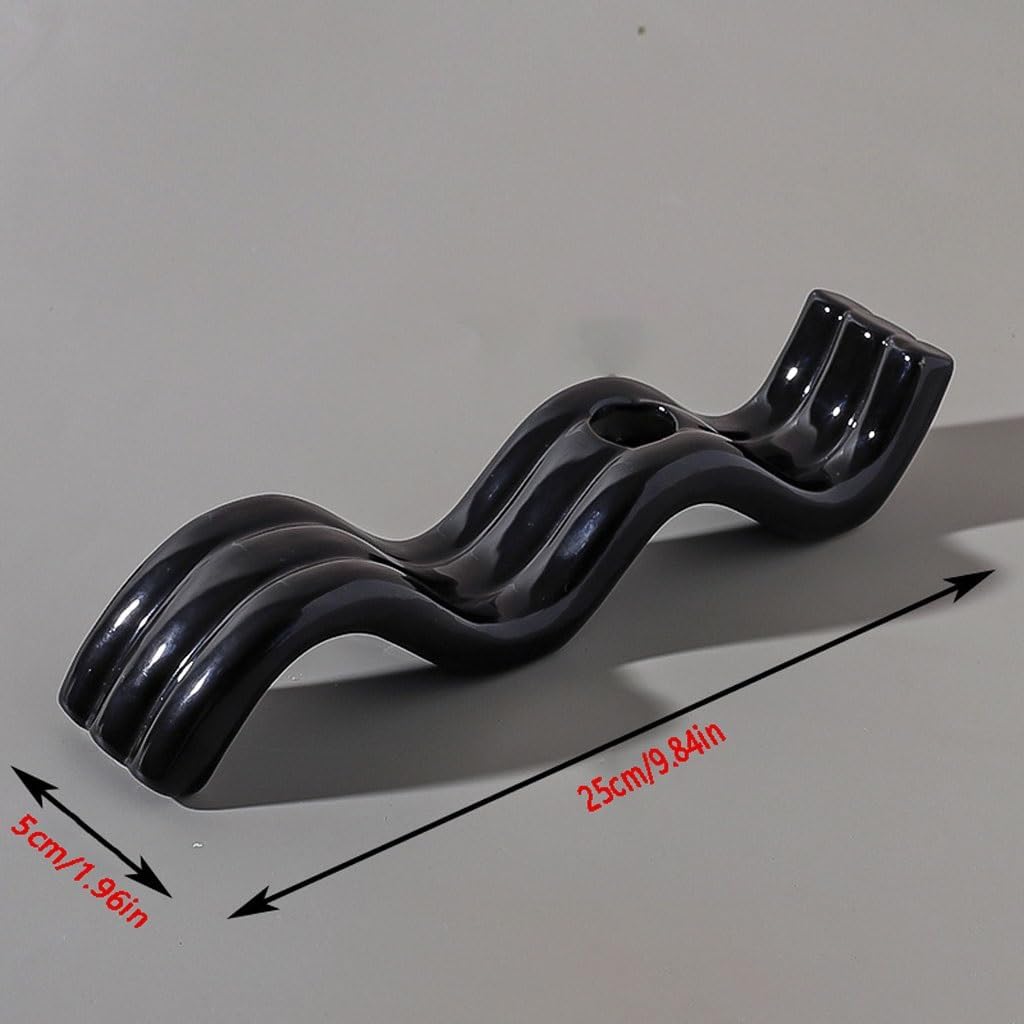 Vintage Candelabra Creative Modern Simple Ceramic Candle Holder Home Bedroom Wedding Wedding Holiday Romantic Table Decoration Ornaments Candle Stand(D)