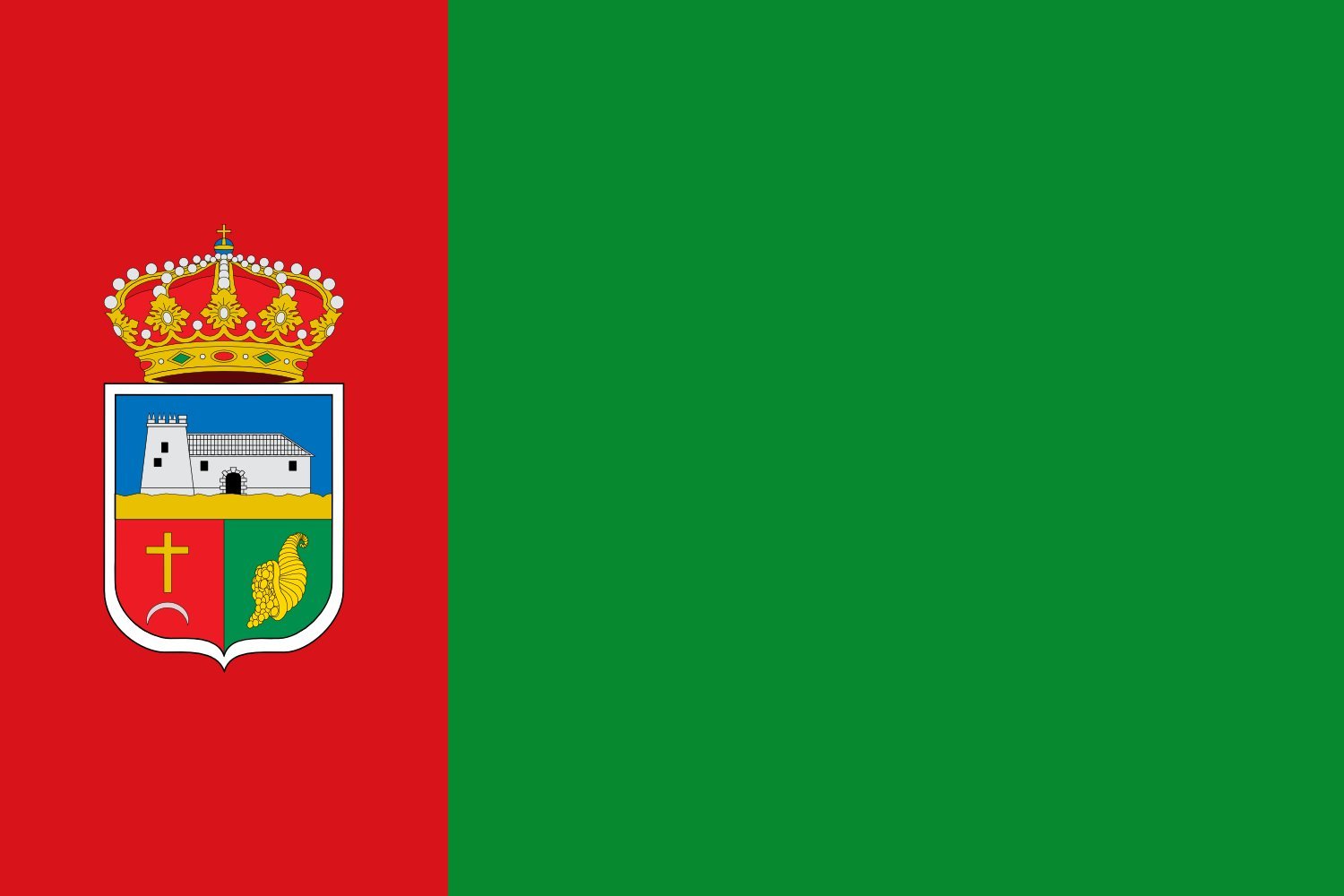 Drapeau de Vícar grand modèle pour pavoiser votre balcon ou vos événements