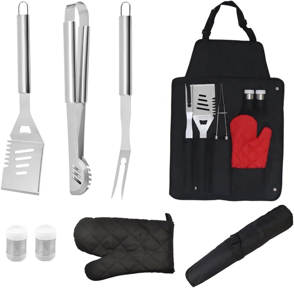 Stainless Steel Barbecue Set Apron Tools 7-piece