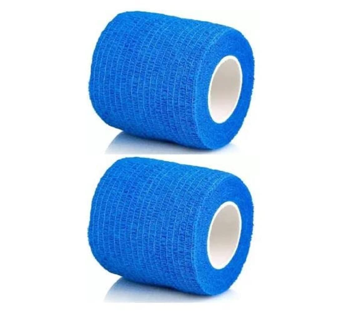 Ezyfit Self Adhesive Bandage Breathable Cohesive Bandage Wrap Rolls Elastic Tape for Sports Injury, Strain, Knee & Wrist, Ankle Sprains & Swelling (5 cm) - Pack of 2 (B0C5M3J1FN) Amazon Price History, Amazon Price Tracker
