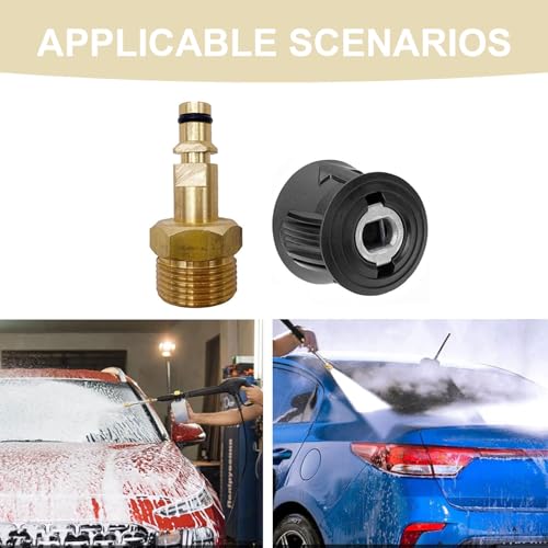 Tubo de manguera con adaptador de conexión rápida para limpiar el coche con Karcher 8