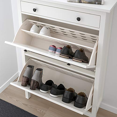 Meuble à chaussures blanc MBI à 2 compartiments de 89 cm - 6