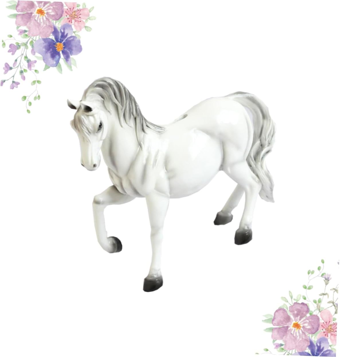 Kisangel Artistic Money Box Horse Saving Pot Creative Coin Bank Coin Storage Jar Saving Jar Money Bank for Boys and Girls Develop Habits