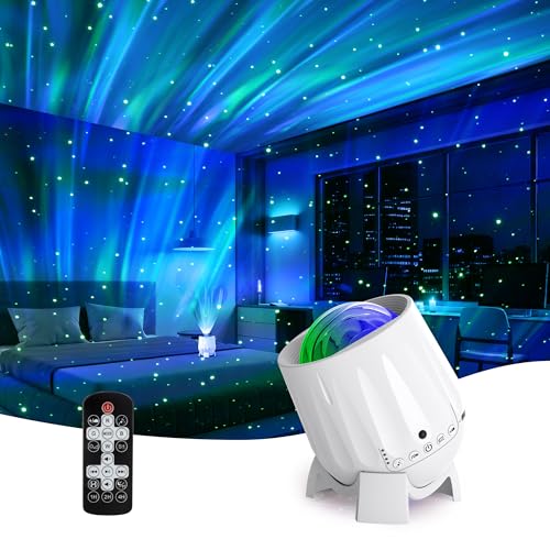 Image of Northern Lights Projector, Aurora Star Night Light Projector for Teen Boys Girls Gifts, Star Projector with Timer /Bluetooth Speaker /White Noise, Galaxy Projector for Room Decor /Relax /Party