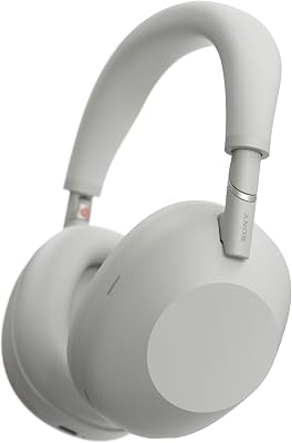 SONY WH-1000XM6 Flagship Noise Cancelling Over-Ear Wireless Bluetooth Headphones, Signature Hi-Res Sound, Comfort, Foldable Design, Durable Case, 30 HR Battery NC On, iOS & Android – Silver