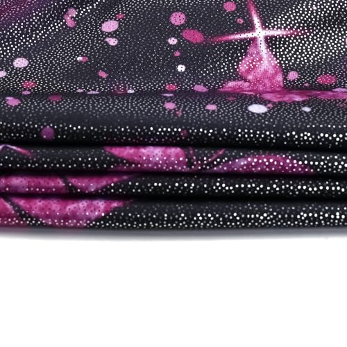 BAOHULU Gymnastics Leotards for Girls Kids Sparkle Tank Biketards with Shorts Dance Outfit B234_BlackButterfly_110