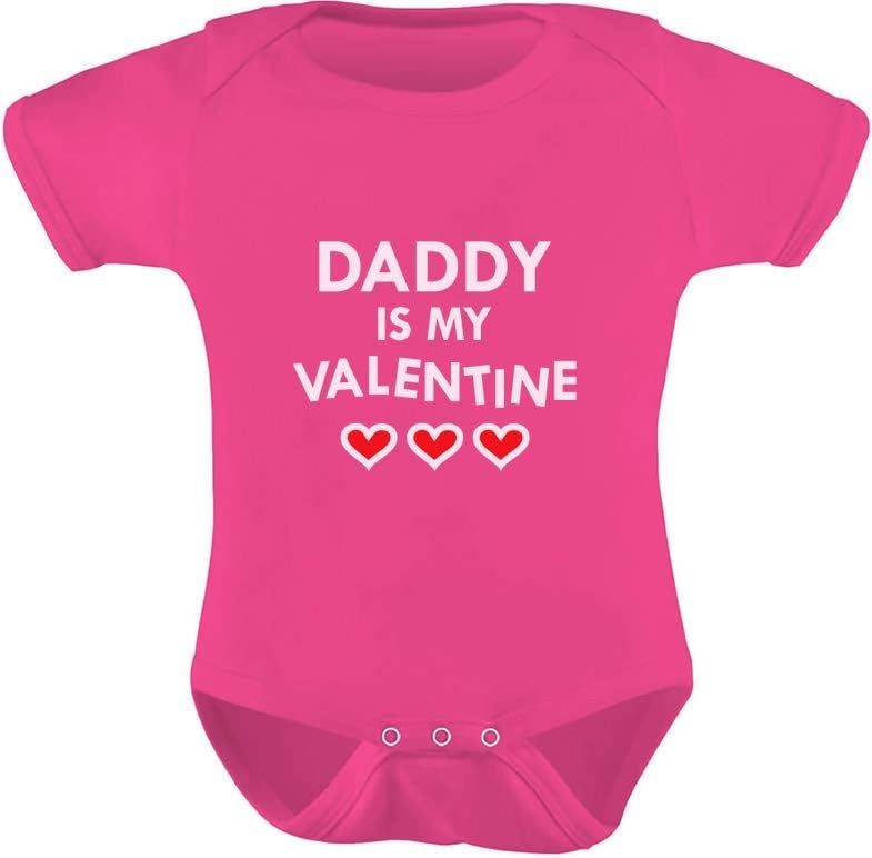 Tstars Daddy Is My Valentine Cute Infant Valentine's Day Outfit Baby Bodysuit