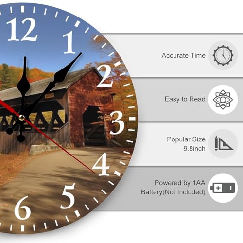Horloge silencieuse sans tic-tac Albany ronde 30 x 30 cm pour ne plus entendre les secondes - 4