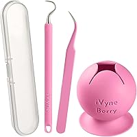 Vista 9 de iVyne Herramientas de deshierbe de bayas y silicona, desbrozadora de vinilo de succión, pinzas para manualidades, soporte para colector de chatarra