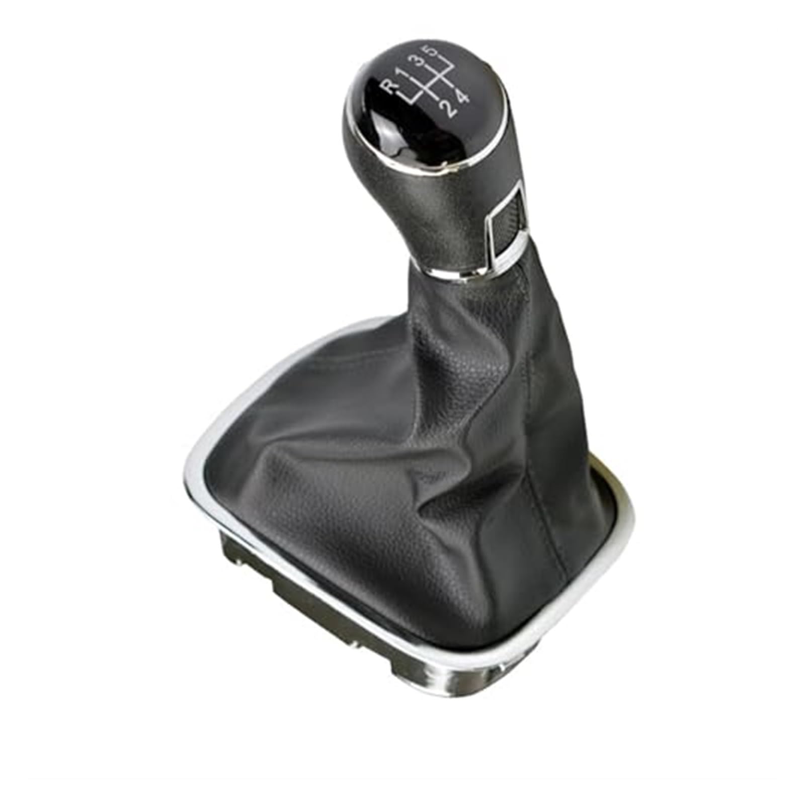 VOLOVEMEPA Car Shift Knobs for VW for Polo 6C 2015 2016 2017 2018 5 Speed Gear Lever Stick Shift Knob with Leather Boot