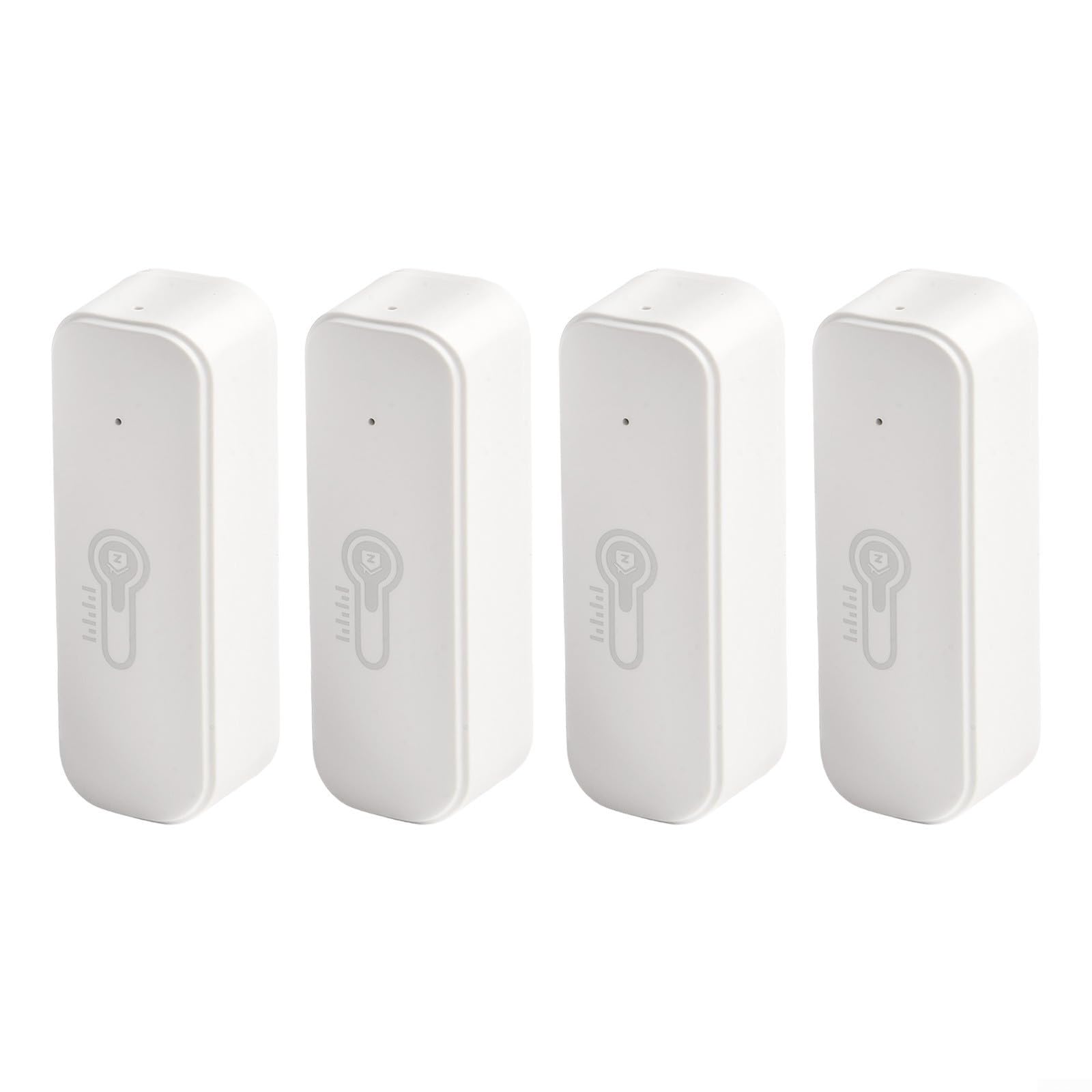 Alertas inteligentes de temperatura con sensor Tuya para zigbee monitorea fácilmente las condiciones interiores con características personalizables (4 piezas)