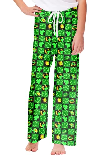 Image of Remimi Girl Boy Plaid Pants Drawstring Summer Casual Loose Bottoms 5-14 Years
