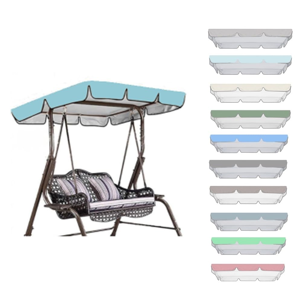 Auvent de rechange pour balancelle Hollywood couverture solaire imperméable toit jardin
