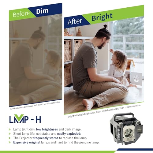 Lámpara para proyector Epson VS400 EB-1830 y modelos compatibles miniatura 2