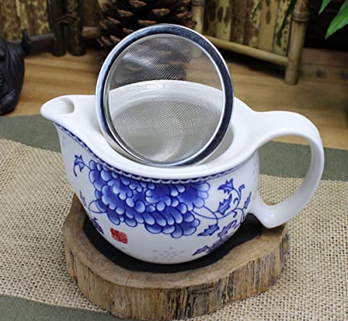 Image of Chinese Ceramic Tea Set,Porcelain Teapots With 6 Teacups,Kungfu Tea Service (peony)