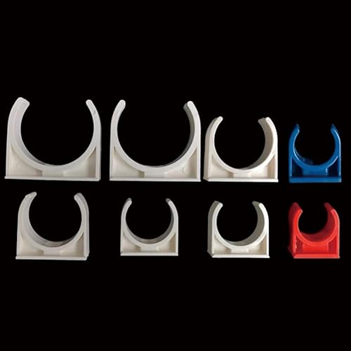 Miniatura 5 de 5 abrazaderas de PVC en forma de U, hebillas en forma de U para tuberías de 2 pulgadas (1.969 in), bandejas de TV, tubo de manguera, soporte de tubo
