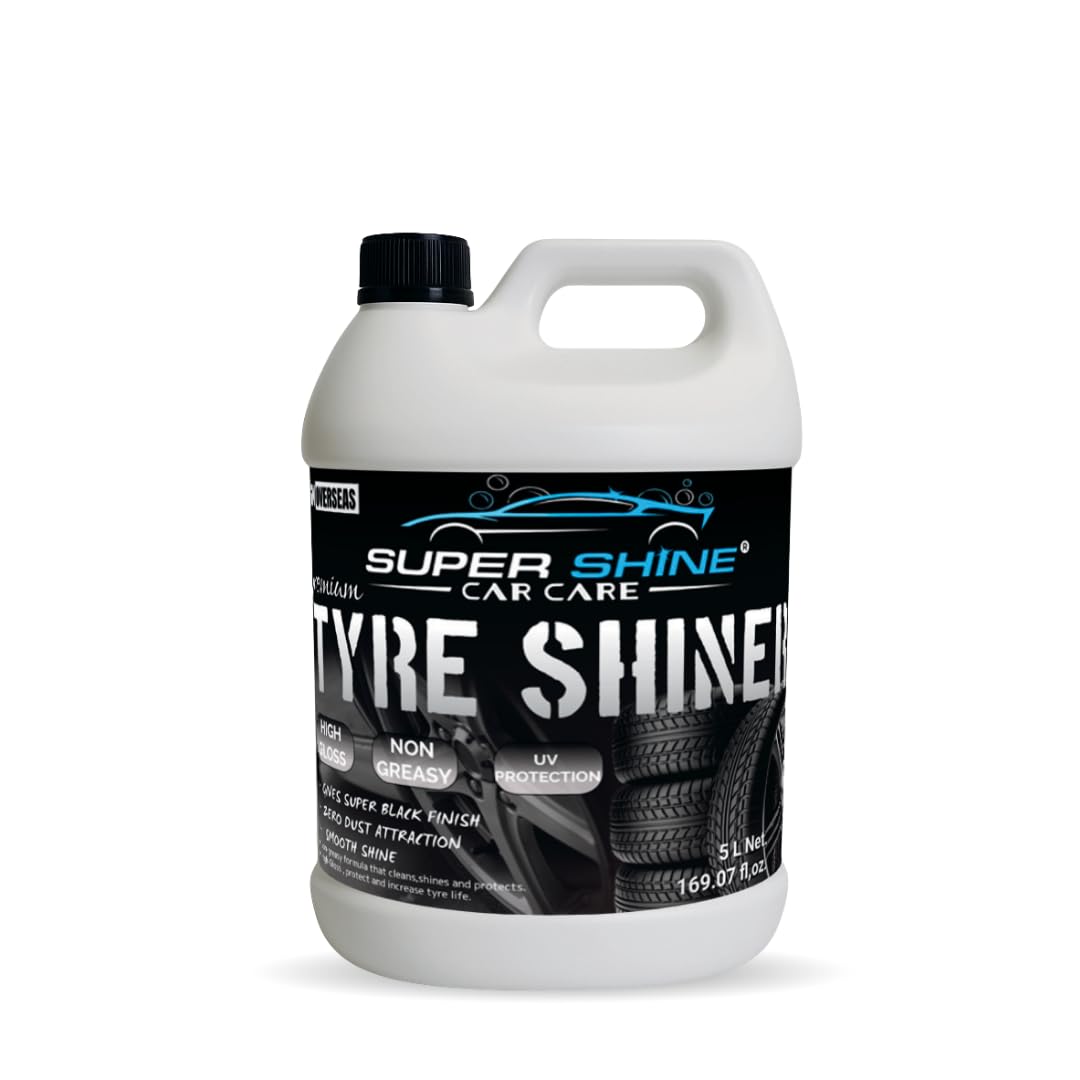 Super Shine Car Care TYRE Shiner 5 LTR with Free (Small 200ml Foam Wash Foam Blaster)-image-15