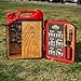 PRIVATE MINIBAR Personalized Jerry Can Mini Bar, Custom Fuel Bar, Handmade Travel bar, Birthday Gifts, Barware for Men, Outdoor bar, Gift for Boyfriend (Red)