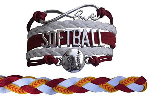 Infinity Collection Softball Bracelet & Headband Set- Softball Gift- Girls Softball Jewelry -Perfect Softball Player, Team and Coaches Gifts