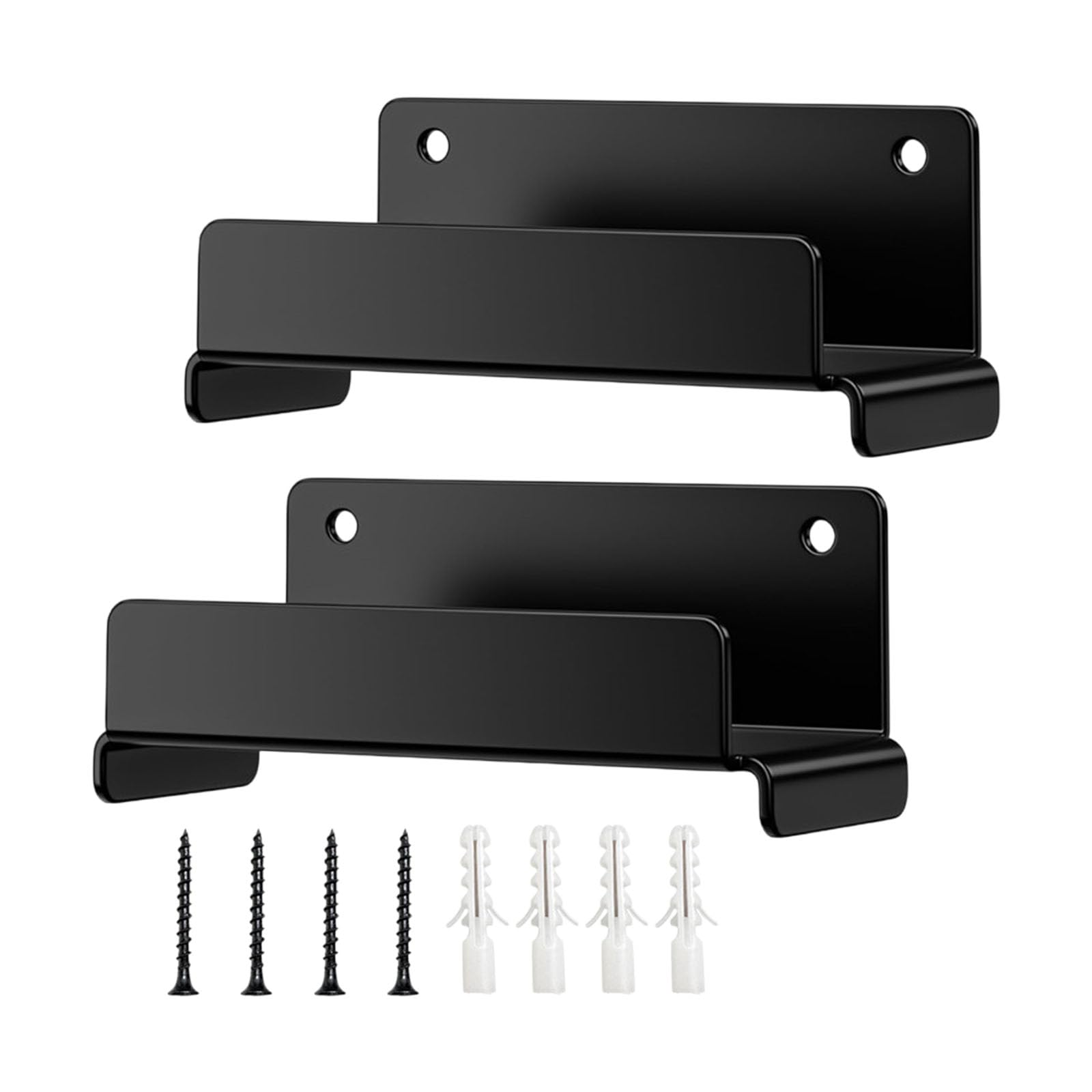 XuQiZZpp 2Pcs Strong Wall Mounted Ladder Hangers Set Heavy Duty Steel Construction Hook for Garage Organization