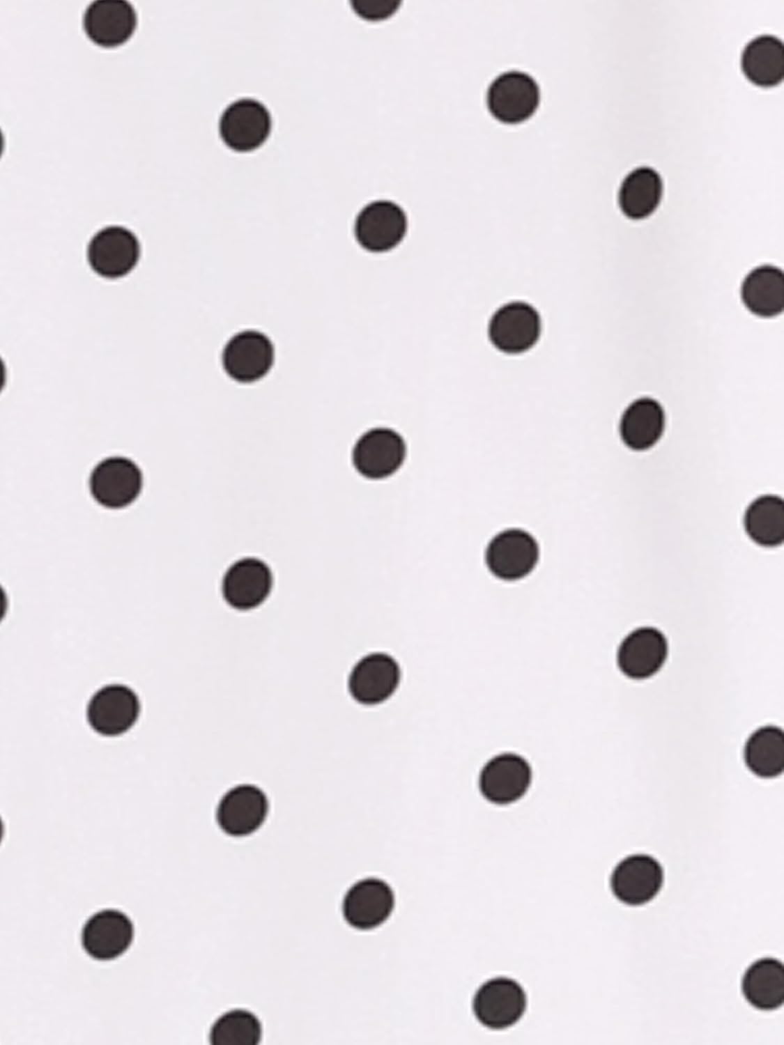 Allegra K Polka Dots Tops for Women's Puff Sleeve Round Pleated Neck Casual Office Blouse - Image 5